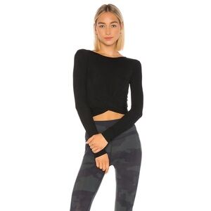 NWT Alo Yoga Cover Long Sleeve with a Twist in Black